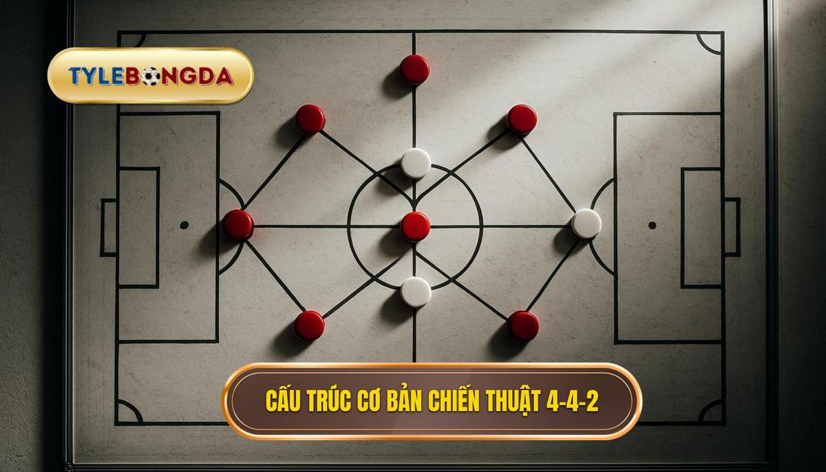 Giải mã cấu trúc cơ bản của Chiến thuật 4-4-2 kim cương