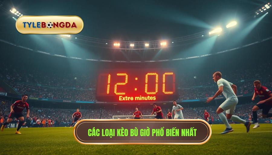 Các loại kèo bù giờ phổ biến nhất